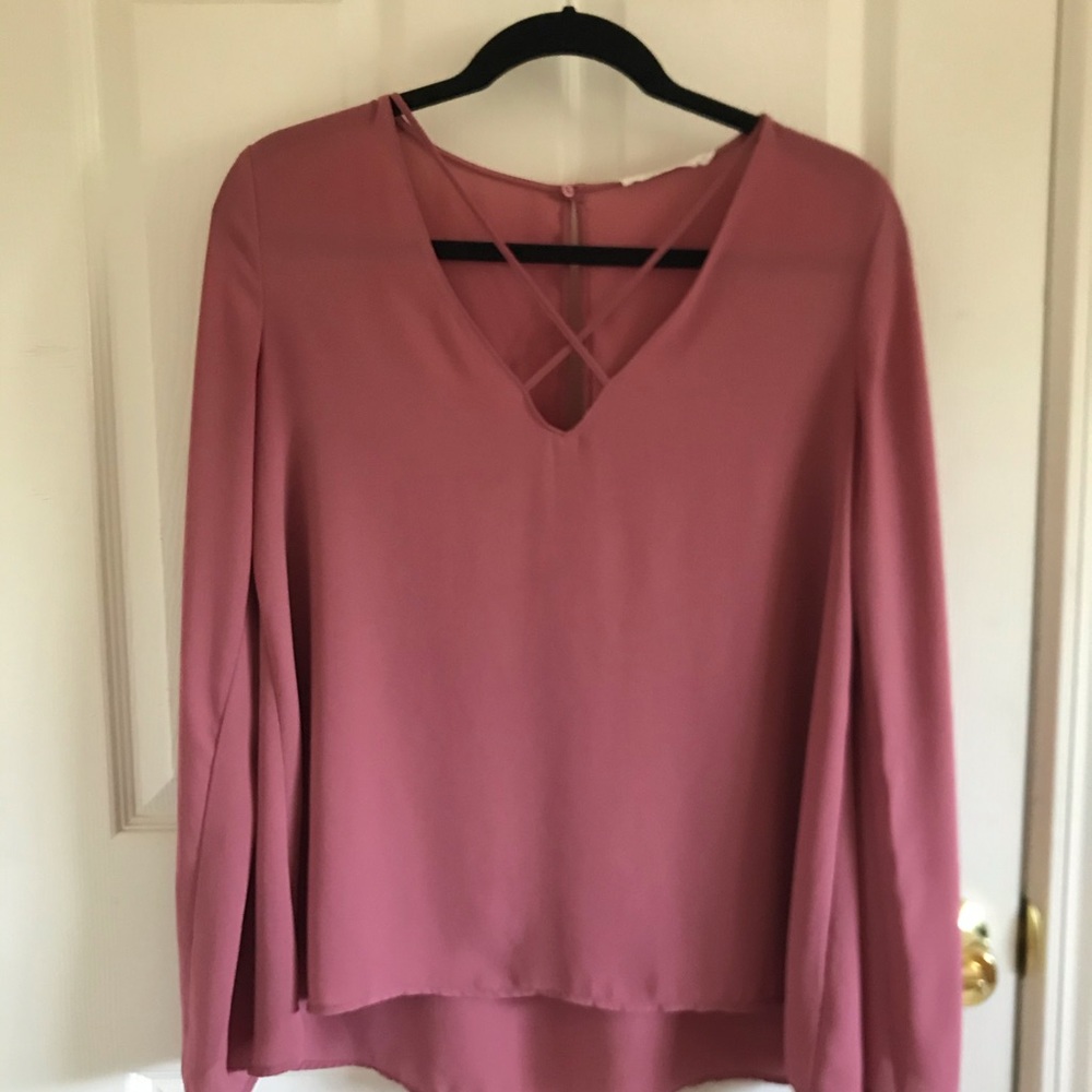 Lush Like New Pink Blouse